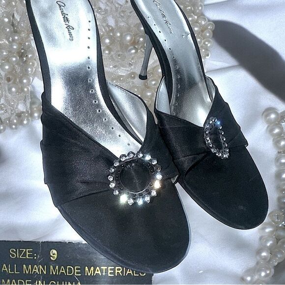 Charolette Russe  l 4” Stilettos l Rhinestone Accent l Size 9 l EUC - Picture 5 of 9